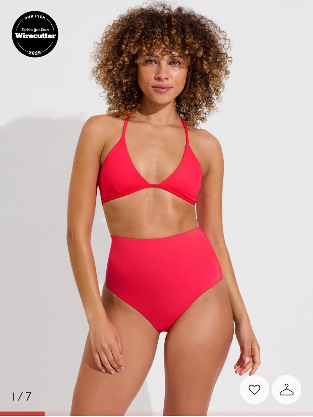 Left On Friday Red High-Waist Bikini Set